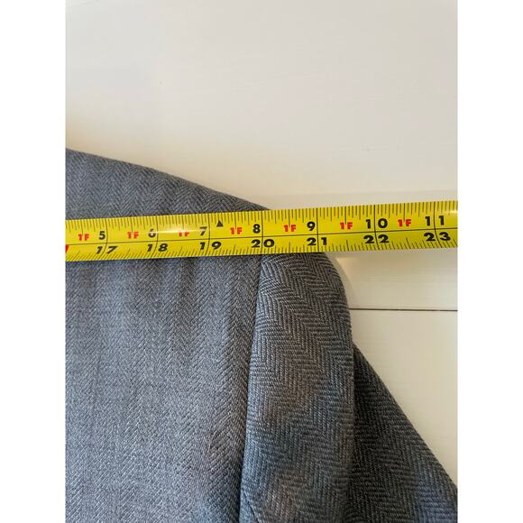 Jos. A. Bank 100% Wool Blazer Sport Coat Traveler Tailored Fit Gray Sz 46R - Picture 13 of 13